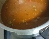 A picture of step 7 of Chole Pulao.