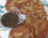 A picture of step 3 of Channe ki daal ke pancake.