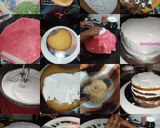 A picture of step 1 of Fresh cream vanilla fondant cake.