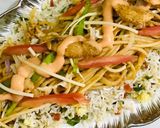 A picture of step 8 of Leftovers singaporian egg fried rice.