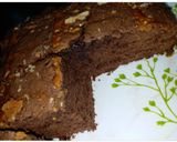 A picture of step 5 of Peanut Butter Chocolate Cake.