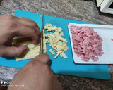 Foto del paso 1 de la receta: Ensalada de lechuga mortadela y queso en 5 minutos