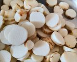 A picture of step 1 of Arbi fry.