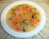 Foto del paso 3 de la receta: Tortilla mejillones en encabeche y pimiento natural