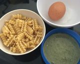 Foto langkah ke 1 dari resep Maklor saos cream bayam (makaroni telor).