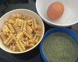Foto langkah ke 1 dari resep Maklor saos cream bayam (makaroni telor).