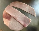 Une image de l'étape 2 de Melon aux deux jambons,mozzarella di buffala et basilic.