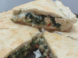 Torta de pollo y espinaca