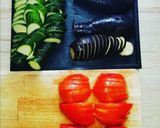 Une image de l'étape 1 de Tian de légumes et crumble de pesto.