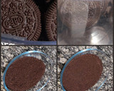 A picture of step 1 of Oreo choco mousse.