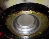 A picture of step 2 of Yellow split peas dal spinach bhurji.