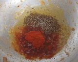 A picture of step 3 of Misal sprouted dal chana.