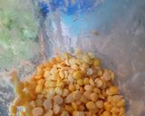 A picture of step 1 of Laddu peethi fried.