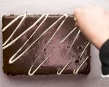 A picture of step 7 of Eggless Chocolate Cake.