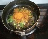 A picture of step 2 of Colocasia leaves (Patra)Samosa.