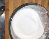 A picture of step 2 of Eggless Mango cake.