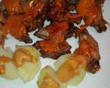 Foto del paso 1 de la receta: Alitas al horno y patatas asadas con mojo Picón suave
