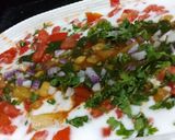A picture of step 6 of Chole Aloo ki Chaat.