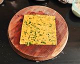 A picture of step 5 of Methi Leaves Layered Mathri.