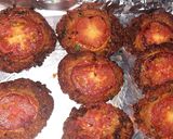 A picture of step 2 of Kache Aloo ke peshawari Kabab Chapli Kabab.