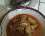 Foto langkah ke 5 dari resep Terong petai kuah bumbu balado.