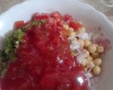 A picture of step 2 of Chick Pea Salad.