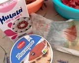 Csokis, málnakrémes, tejszínes, mascarponés szelet recept fázis 3 fotója