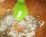 A picture of step 1 of Garlic butter and herbs,baguetes.