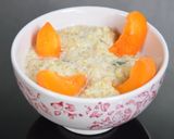 Une image de l'étape 3 de Quinoa au lait épicé, agrumes, menthe et fruits (IG bas).