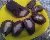 A picture of step 7 of Chocolate Coconut Swiss Roll.