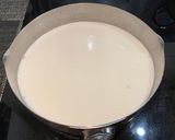 A picture of step 2 of Taiwanese milky bubble tea (iced or hot).