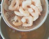 A picture of step 3 of My king Prawn &Mixed Fish Soup with Miso soup a Base. 😉.