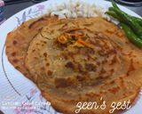 A picture of step 4 of Shalgam or Turnip Parathas.