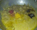 A picture of step 3 of Dramstick flowers and potato ki sabji.