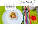 Foto langkah ke 7 dari resep Nasi Syukur Ikan Patin Panggang Kecap Sumringah 🤍🙏🏻👍🏻.