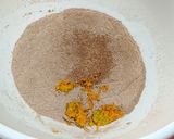 Foto del paso 1 de la receta: Budín de chocolate, naranja y zanahoria