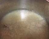 A picture of step 4 of Congee for the Instant Pot.