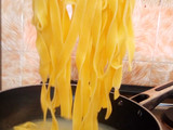 Chicken fettuccine pasta in white sauce