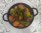 A picture of step 7 of Appam Manchurian.