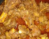A picture of step 7 of Kadhai mutton.