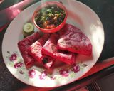 बीट रूट ची चपाती(हेल्दी) (beetroot chi chapati recipe in marathi) रेसिपी स्टेप 3 फोटो 