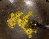 A picture of step 2 of Imli-peanut-potato chutney.