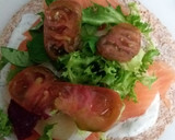 Foto del paso 4 de la receta: 🌯Fajitas de salmón ahumado🚬 con salsa de yogur🥛