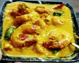 A picture of step 7 of Bhapa Chingri.