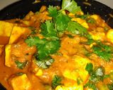 A picture of step 1 of Paneer Masala.