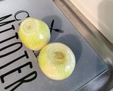 Une image de l'étape 3 de Macaronis aux oignons, ail, Boursin®️ et jambon cru.