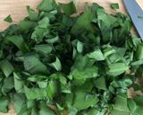 A picture of step 2 of New potatoes with wild garlic.
