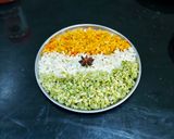 A picture of step 4 of Tricolour Poha 🇮🇳.