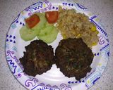 Foto del paso 5 de la receta: Tortitas de carne con espinaca en freidora de aire