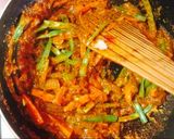 A picture of step 5 of Kadai Vegetable Masala | Kadai Veg gravy | Restaurant style recipe.